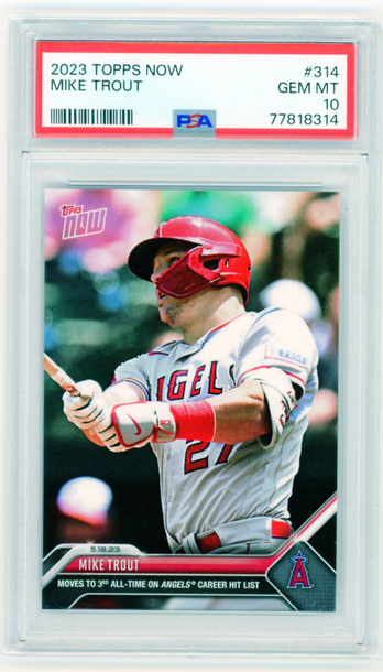 2023 Topps Now #314 Mike Trout PSA 10 GEM MINT!