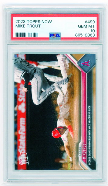 2023 Topps Now #499 Mike Trout PSA 10 GEM MINT!
