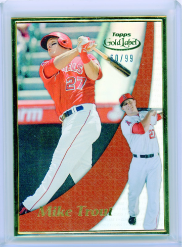 2014 Topps Gold Label GL-27 Mike Trout Gold Frame