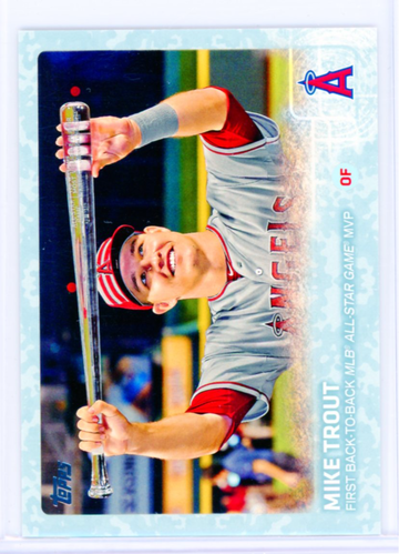 2015 Topps Update #US227 Mike Trout Snow Camo!