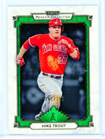 2014 Topps Museum Collection #64 Mike Trout Green!