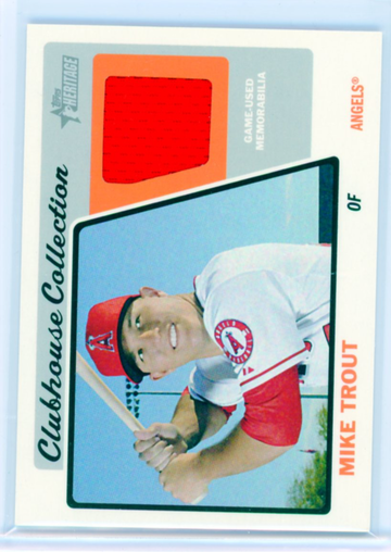 2015 Topps Heritage Clubhouse Collection #CCR-MT Mike Trout Relic-Jersey!