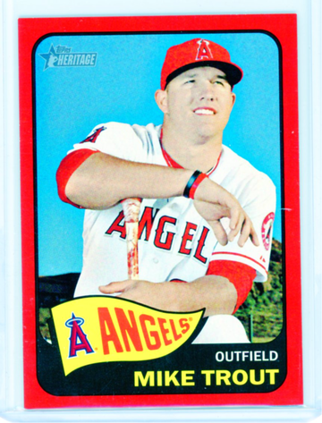 2014 Topps Heritage #250 Mike Trout RED Border
