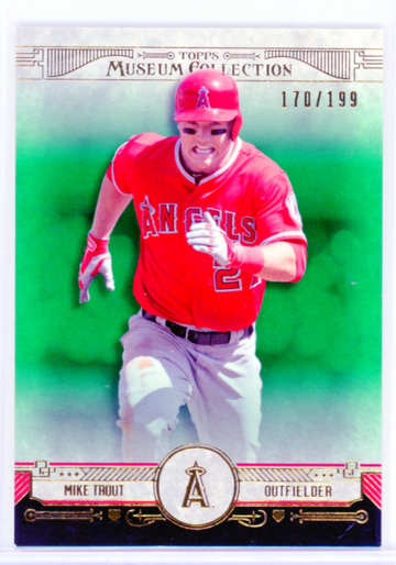 2015 Topps Museum Collection #51 Mike Trout Green!