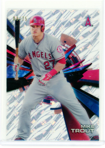2015 Topps High Tek #HT-MTT Mike Trout Tidal Diffractor!