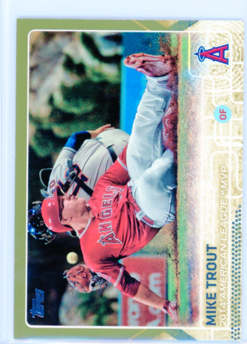 2015 Topps #510 Mike Trout GOLD!