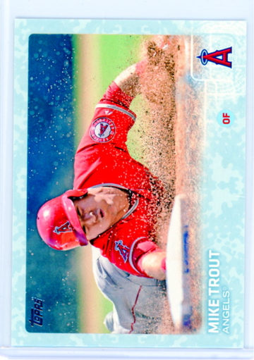 2015 Topps #300 Mike Trout Snow Camo!