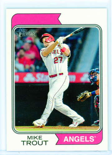 2023 Topps Heritage #5 Mike Trout Error!