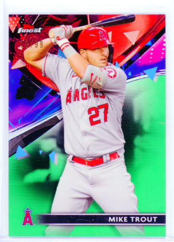 2021 Finest #57 Mike Trout Green Refractor