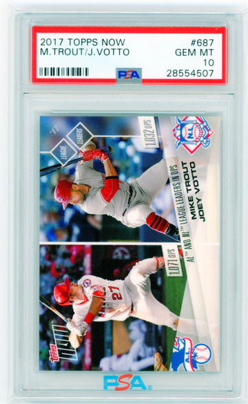 2017 Topps Now #687 Trout/Votto PSA 10 GEM MINT!