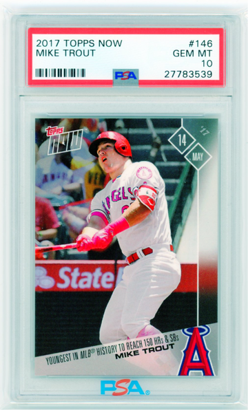 2017 Topps Now #146 Mike Trout PSA 10 GEM MINT!