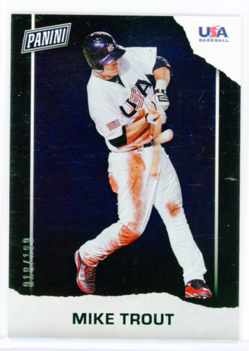 2021 Panini Father's Day #USA-1 Mike Trout Silver