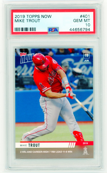 2019 Topps Now #401 Mike Trout PSA 10 GEM MINT!
