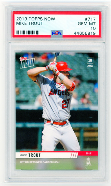 2019 Topps Now #717 Mike Trout PSA 10 GEM MINT!