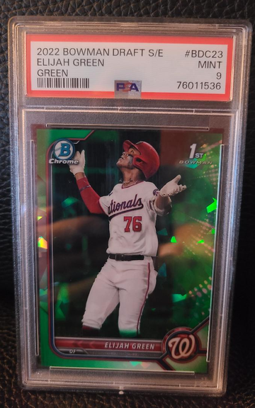 2022 Bowman Draft S/E Elijah Green - Green Psa 9  /50
