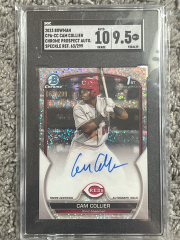 2023 Bowman Cam Collier Speckle Refractor Autograph