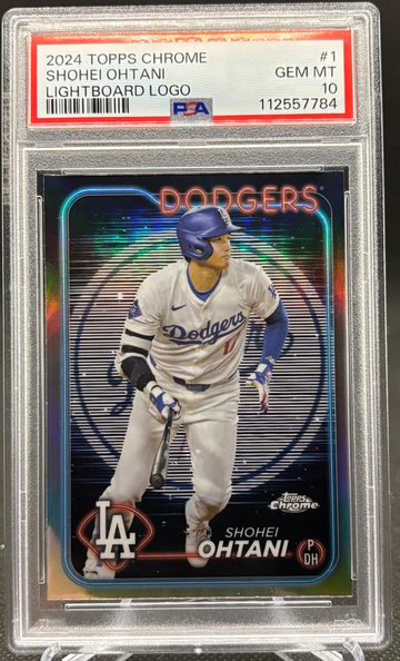 Shohei Ohtani 2024 Topps Chrome 1 Lightboard Logo PSA 10 💎