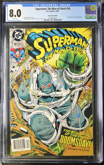 Superman: The Man of Steel 18 12/92 D.C. Comics Newsstand Edition