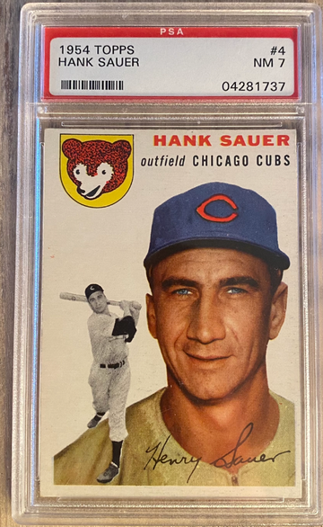 1954 Topps Hank Sauer PSA 7 #4