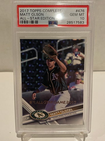 MATT OLSON 2017 TOPPS #476 ALL STAR EDITION PSA 10 POP 6