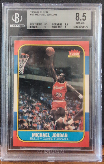 1986 Fleer Michael Jordan BGS 8.5