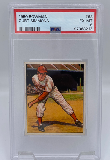 1950 Bowman Curt Simmons PSA 6