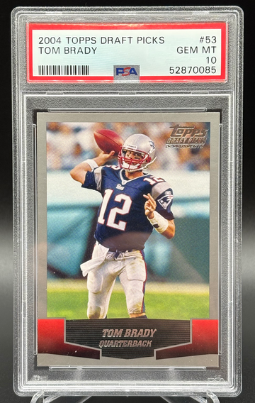 2004 Topps Draft Picks Tom Brady # 53 PSA 10