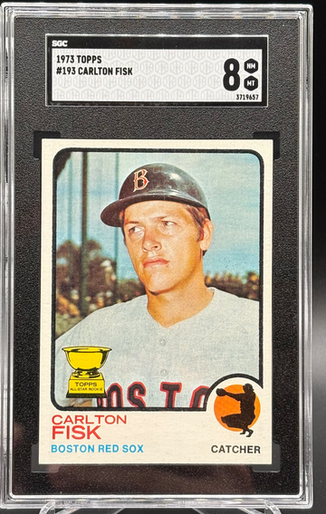 1973 Topps Carlton Fisk # 193 SGC 8