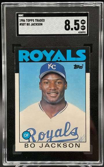 1986 Topps Traded Bo Jackson # 50T SGC 8.5