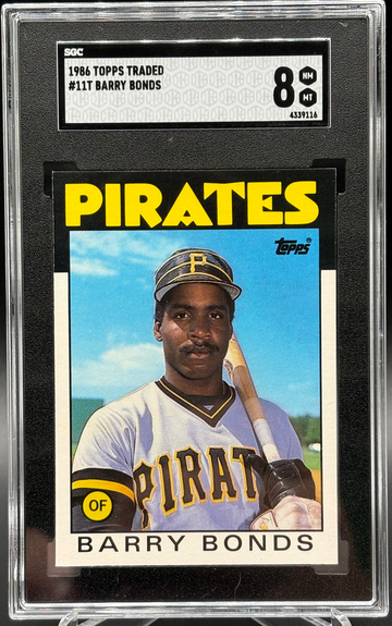 1986 Topps Traded Barry Bonds # 11T SGC 8