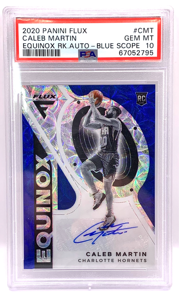 2020 Panini Flux Caleb Martin Equinox Rookie Autograph Blue Scope PSA 10 #1/5 SSP