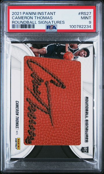 2021 Panini Instant Cameron Thomas #RS27 Brooklyn Nets #5/5 PSA 9 Mint