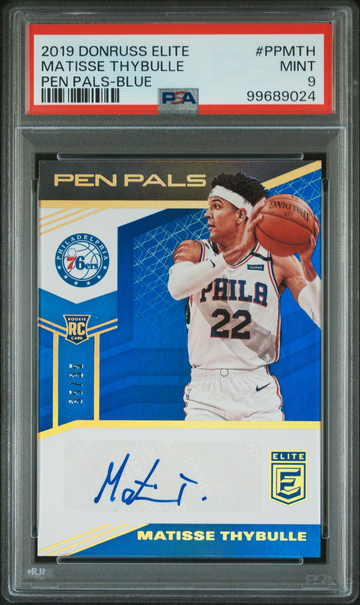 2019 Panini Donruss Elite Matisse Thybulle Autograph #/35 #PPMTH 76ers PSA 9