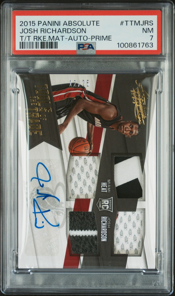 2015 Panini Absolute Josh Richardson Tools Of The Trade #12/25 #TTMJRS PSA 7