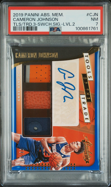 2019 Panini Absolute Cameron Johnson Tools Of The Trade #8/25 #CJN Suns PSA 7