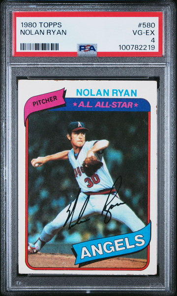 1980 Topps Nolan Ryan #580 MLB Baseball Angels PSA 4 VG-EX