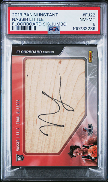 2019 Panini Instant Nassir Little #2/5 Floorboard Signature #FJ22 PSA 8 NM-MT