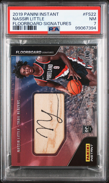 2019 Panini Instant Floorboard Signatures FS22 Nassir Little Near Mint PSA 7