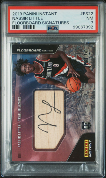 2019 Panini Instant Floorboard Signatures FS22 Nassir Little Near Mint PSA 7