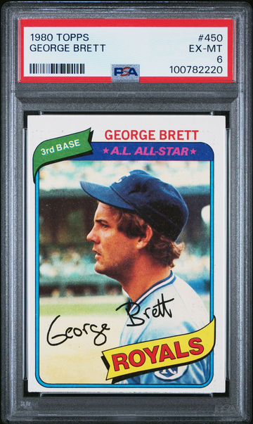 1980 Topps George Brett #450 Baseball MLB Royals PSA 6 EX-MT