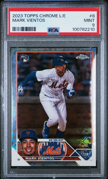 2023 Topps Chrome L/E Mark Vientos #8 Baseball New York Mets PSA 9 Mint