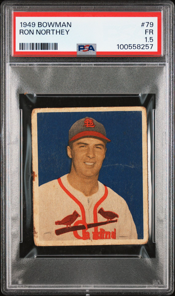 1949 Bowman Ron Northey #79 Baseball St.Louis Cardinals PSA 1.5
