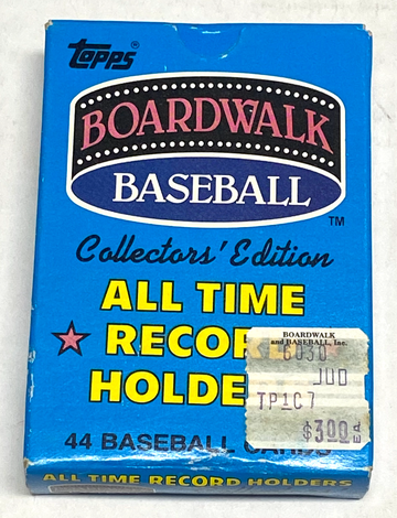 1987 Topps Boardwalk & Baseball All Time Record Holders Factory Set