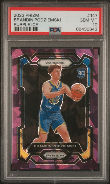 2023 PRIZM BRANDIN PODZIEMSKI PURPLE ICE RC /149