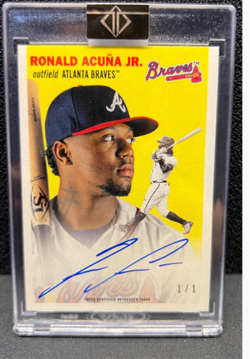 1/1 2021 Topps Transcendent Ronald Acuna Jr. Auto Through The Years 1954