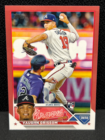 2023 Topps Series 1 Vaughn Grissom Mother’s Day Pink Parallel /50 RC