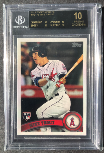2011 Topps Update #US175Mike Trout BGS 10 Black Label