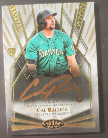2022 tier one Cal Raleigh rc auto /25
