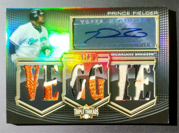 2010 Triple Threads Prince Fielder 1/1