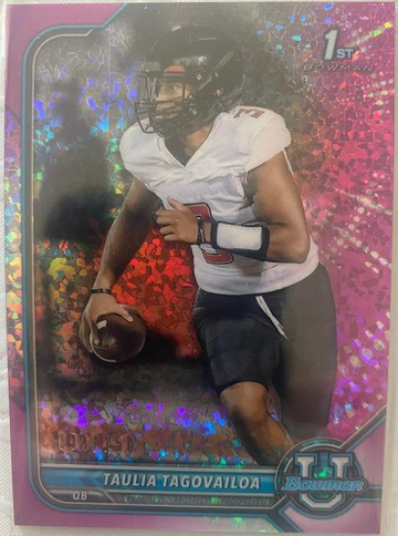 2021/22 Bowman U Taulia Tagovailoa 1st Bowman Kaleidoscope #98/150